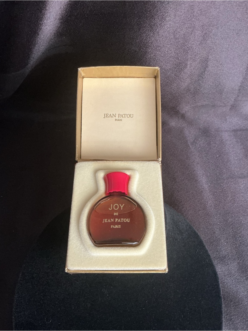 Vintage Jean Patou Joy Perfume Mini in Red Cap
